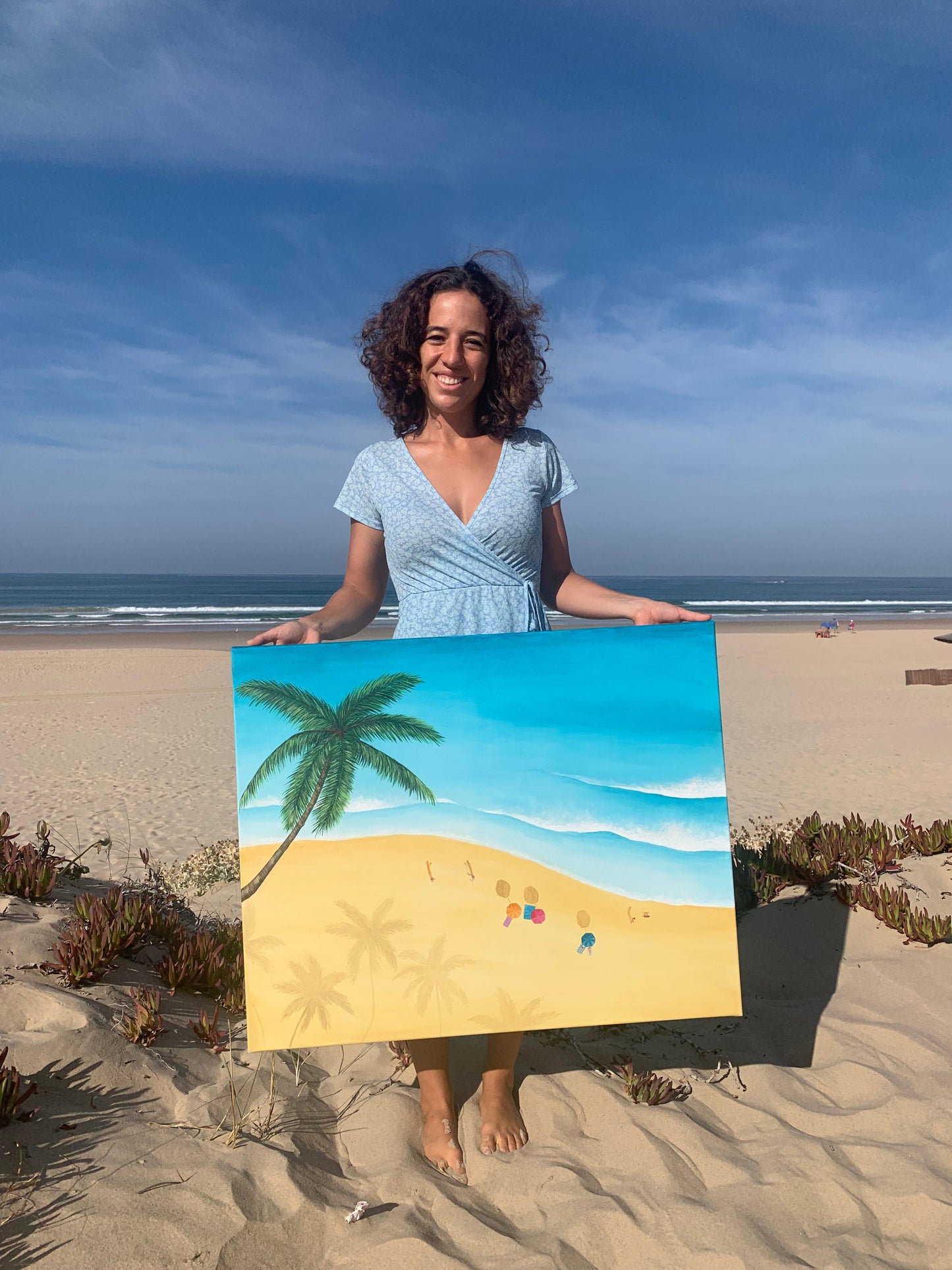 Under Coastal Skies - Original Ocean Inspired Painting