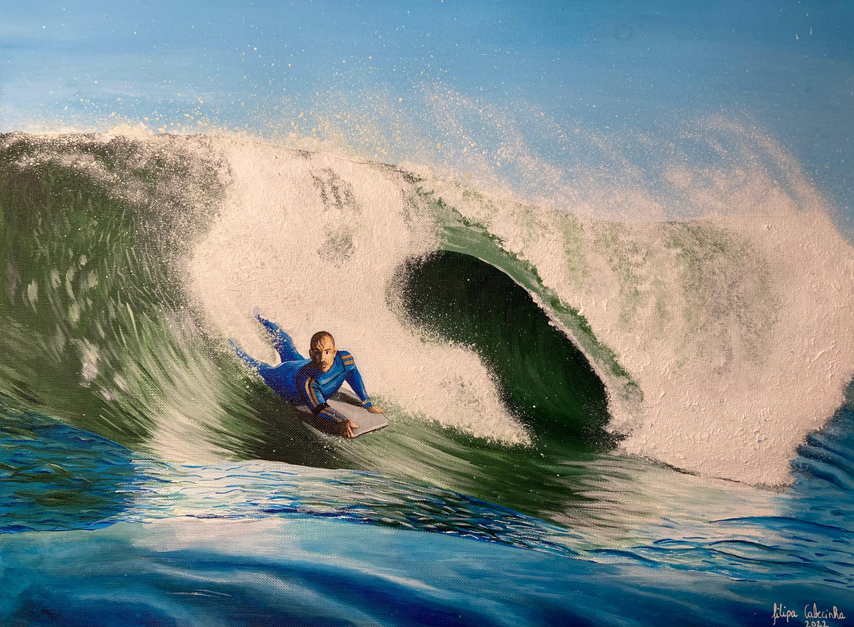 Hand-painted realistic acrylic commission capturing a personal memory on canvas.