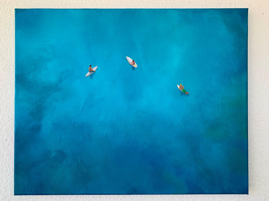 Mindful Wait - Original Ocean Inspired Painting