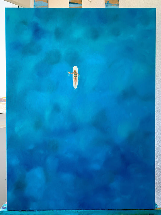 Deep blue - Original Ocean Inspired Painting