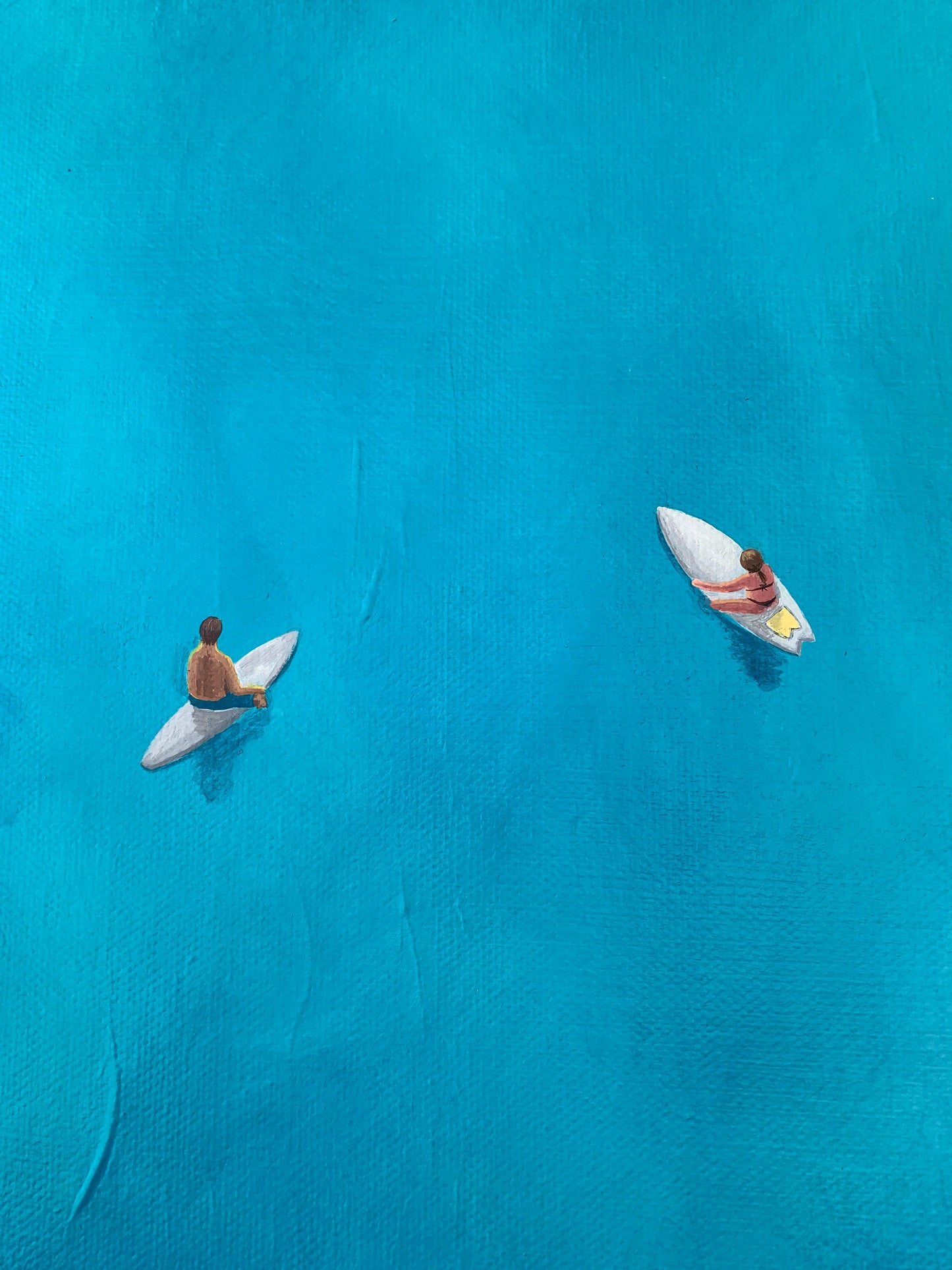 Mindful Wait - Original Ocean Inspired Painting