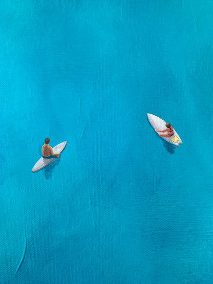 Mindful Wait - Original Ocean Inspired Painting