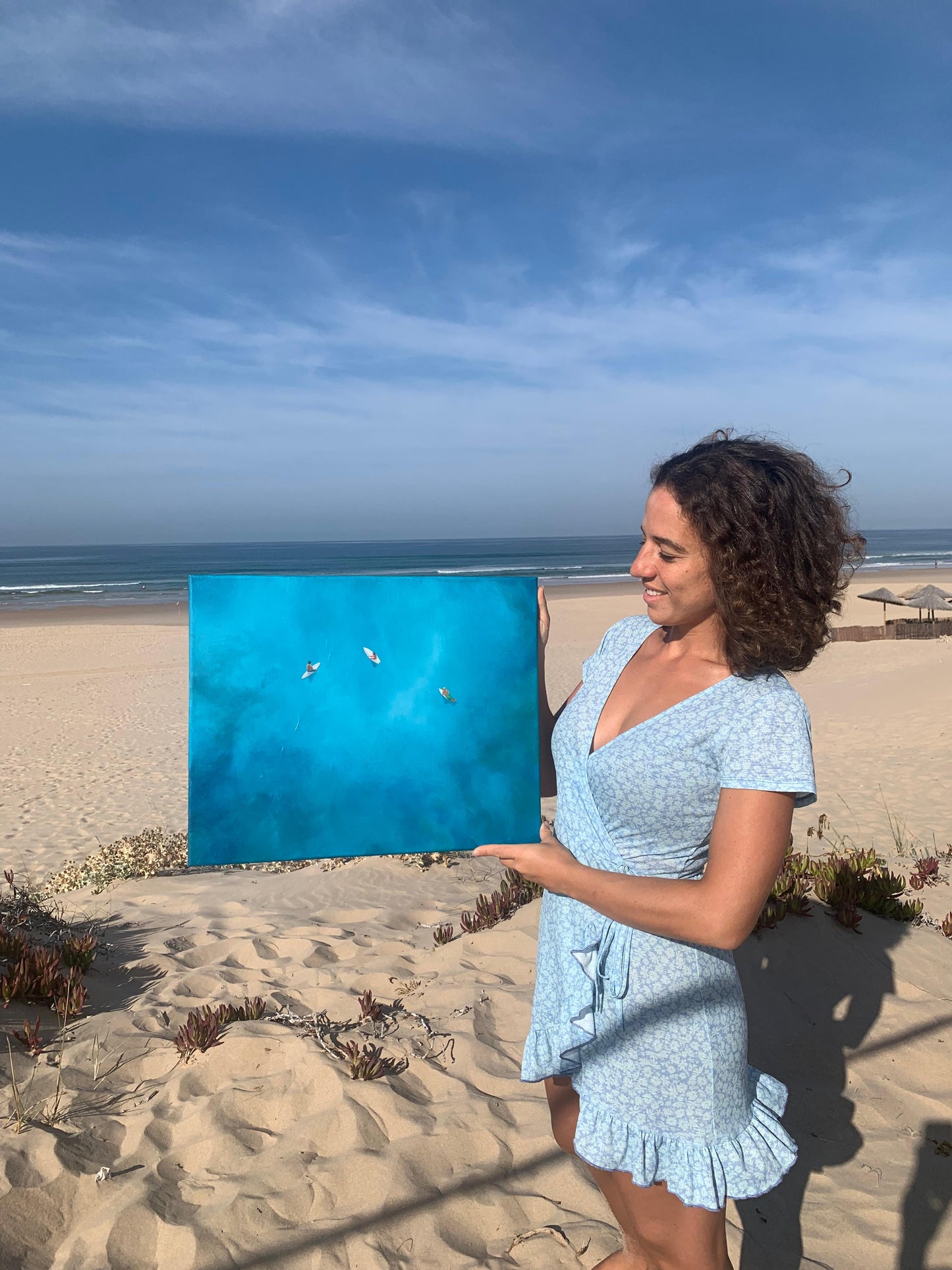 Mindful Wait - Original Ocean Inspired Painting