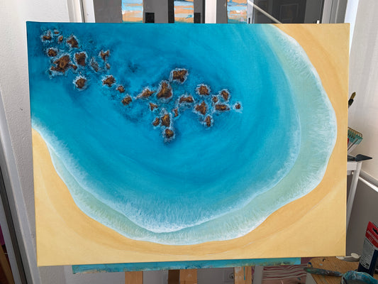 Stillness Beneath - Original Ocean Inspired Painting